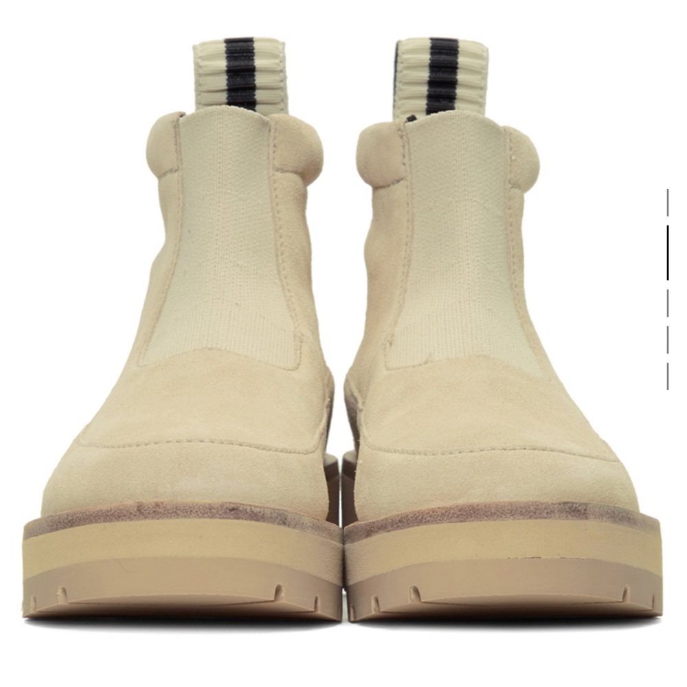 3.1 PHILLIP LIM BEIGE SUEDE AVRIL LUG SOLE BOOTS *NWT*